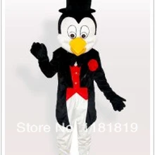 Талисман мистер пингвин в котелок шляпа костюм талисмана Модный на заказ костюм аниме маскарадные костюмы маскот маскарадный костюм карнавальный костюм