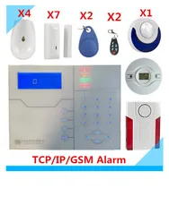 Free Shipping Wireless TCP/IP GSM Alarm System Home Security Alarm System Smart Alarm System with External Siren