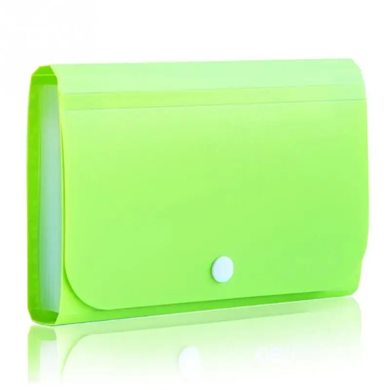 

17.7x11.8x2.3cm Durable PP Organizer Bags 12 layers File Document Folder Bag Bills Receipts Pouch Card Holder Case