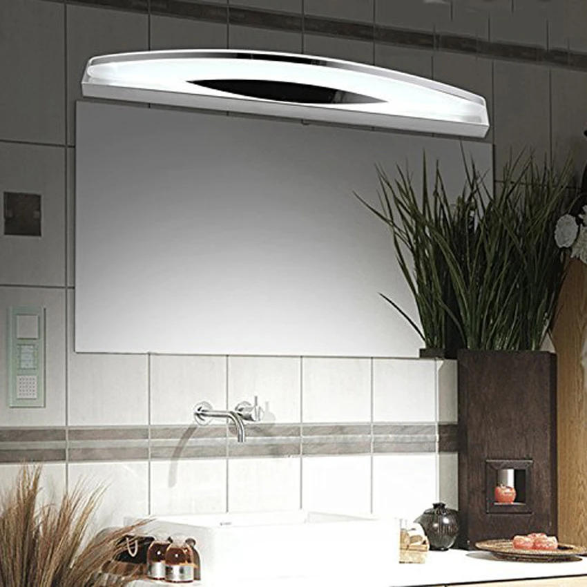 

Modern Waterproof LED Bathroom Vanity 12W 8W SMD 2835 Wall Lamp Make-up Stainless Steel Mirror Front Light Picture Front Lamp