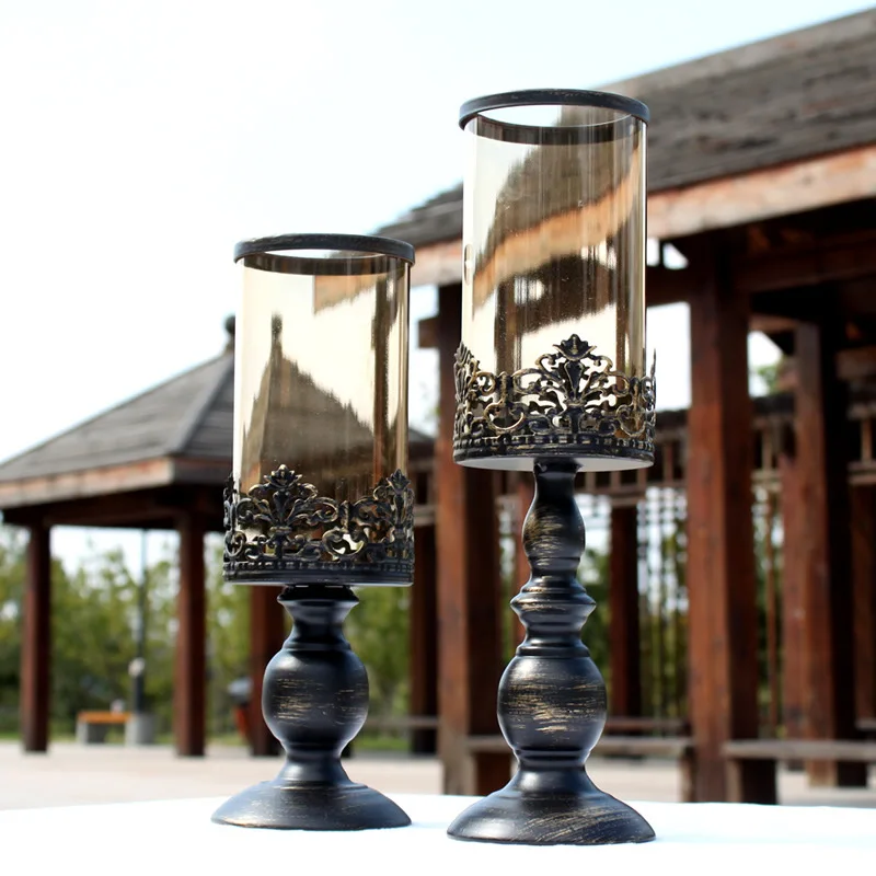 European Moroccan Dining Table Retro Candlestick Candle Holders Iron Crafts Ornaments Wholesale Wedding Candlestick Candlestick Candle Holder Candlestick Candlecandlestick Wedding Aliexpress