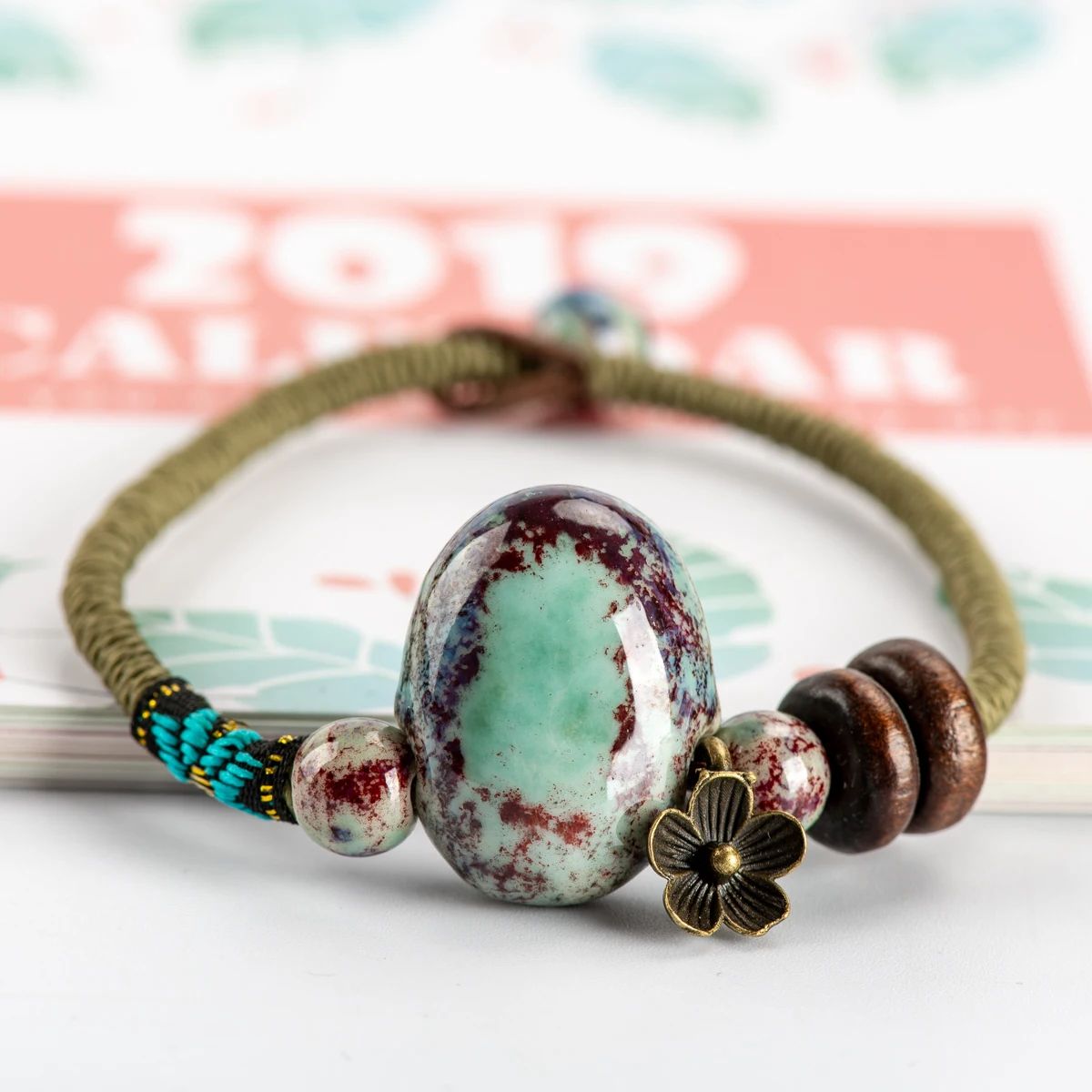 

China Ceramics Stone Bracelets Original Luck Boho Ceramic jewelry for women drop shipping #HY369