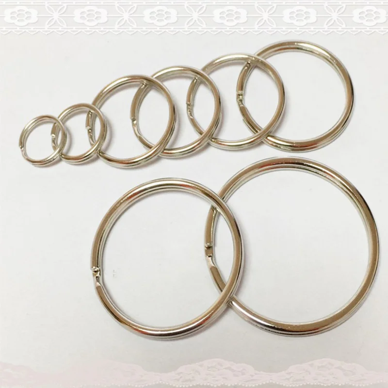 

100pcs/ Lot High Quality Metal Silver Curtain Ring Movable Rod Clips Window Shower Curtains Rings Hanging Clamp General Model