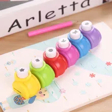 5Pcs Kids Toy Stamp Child Mini Printing Paper Hand Shaper Stamp Mold Scrapbook Tags Cards Craft DIY Punch Cutter Tool