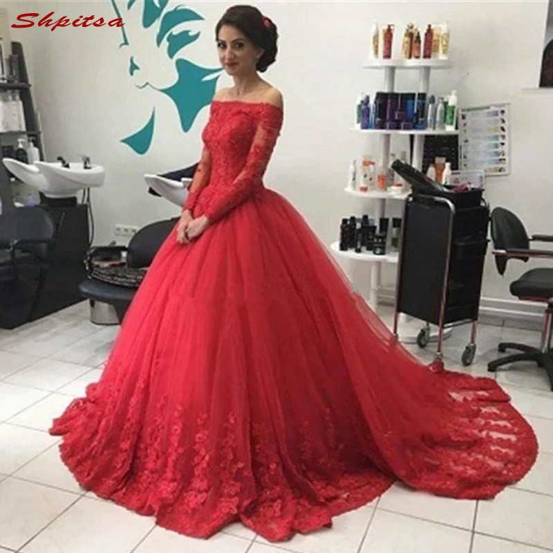 Red Lace Moeder van de Bruid Jurken voor Bruiloften Lange Mouw Baljurk Avond Bruidegom Godmother Jurken Red Lace Moeder van de Bruid Jurken voor Bruiloften Lange Mouw Baljurk Avond Bruidegom Godmother Jurken