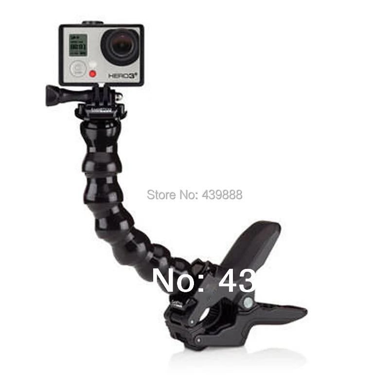 Gopyks для Gopro Hero4/5/6/7/8 крепление Jaws гибкий зажим монопод Регулируемая Горловина