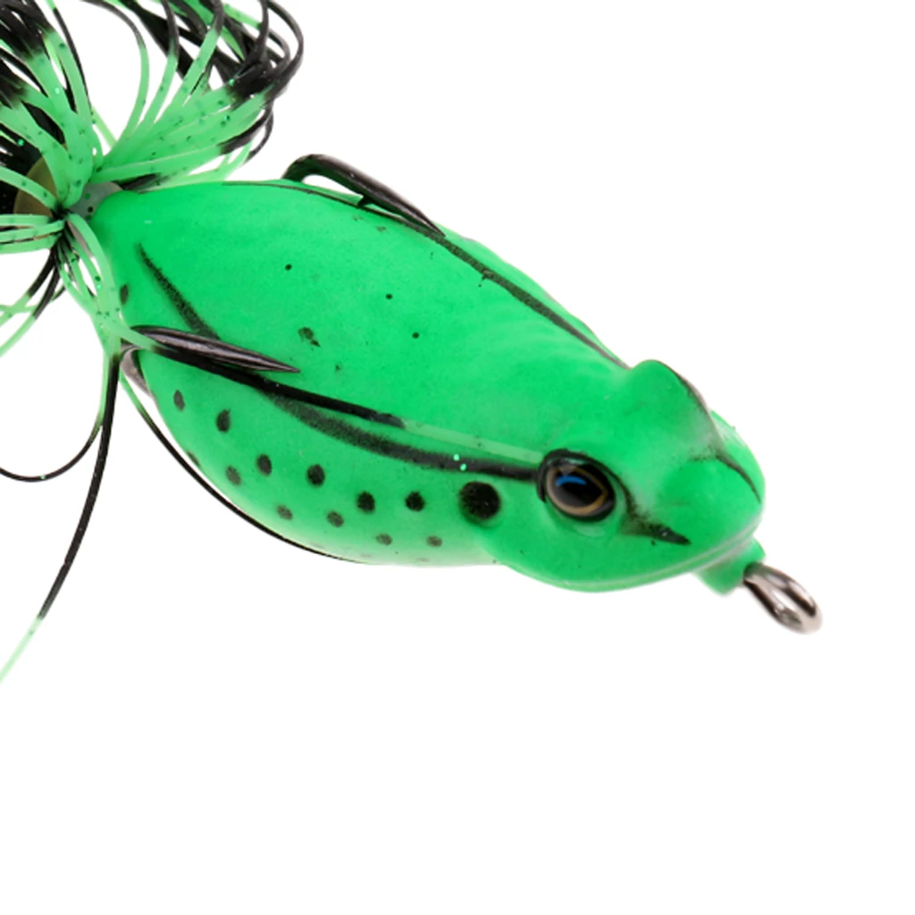 3D Frog Soft Fishing Lure Bait Floating Crankbaits Bass Pike Perch Catfish Snakehead Topwater Hollow Body Artificial Lures