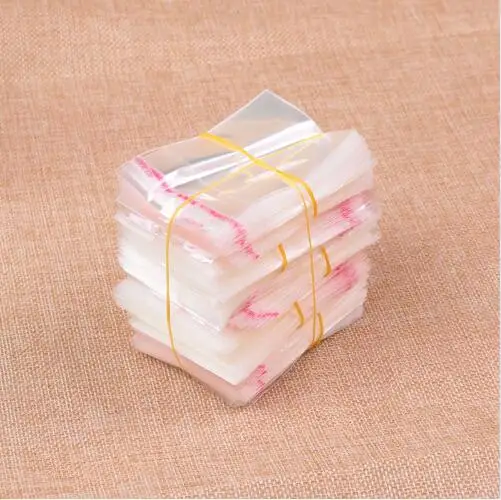 100pcs/lot OPP Bag Transparent Self Sealing Plastic Bags Gift Jewelry Packaging Bags Clear Self Adhesive opp bag Plastic Baggie