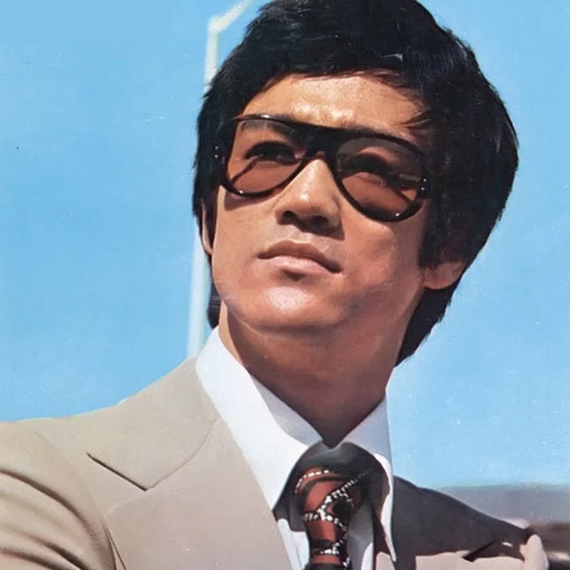 Tipo classico Bruce Lee occhiali da sole uomo Vintage Bruce Lee occhiali da  sole uomo occhiali preferiti occhiali da sole con scatola accessorio  Cosplay - AliExpress Novelty \u0026 Special Use
