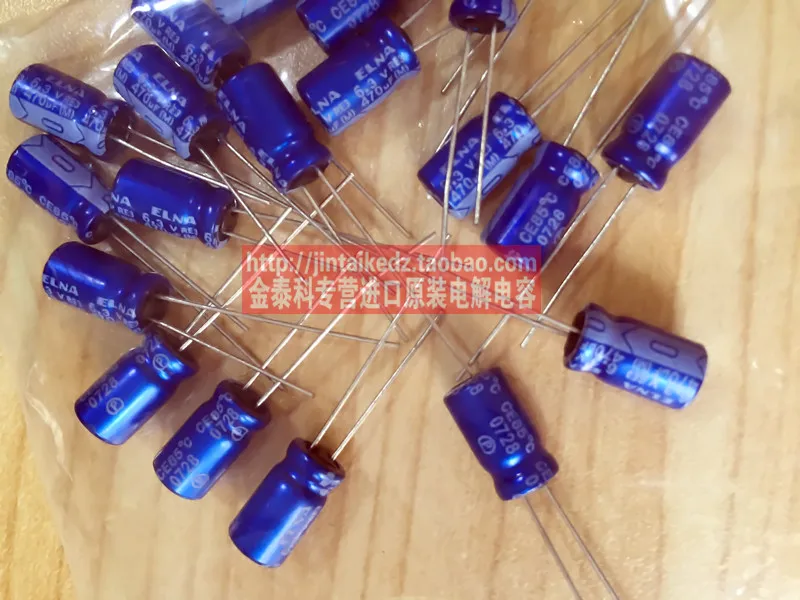 

2018 hot sale 30PCS/50PCS Imported ELNA audio frequency 6.3V470UF 6.3X11 RE3 blue robe 85 degrees electrolysis free shipping
