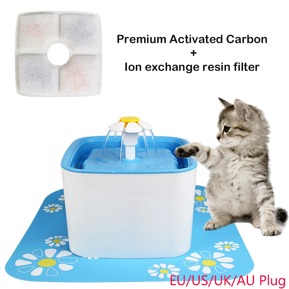 

2.5L flower style Automatic Pet Fountain for Cat Dog Drinker Bowl Cat Water Dispenser Cat Drinking Fountain Pet Cat Water Feeder