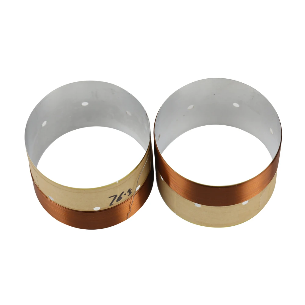 Ghxamp-branco Alumínio Som Air Outlet Hole para Subwoofer Speaker Bass Voice Coil Faça Você Mesmo 8ohm 1018 Subwoofer 76.5 mm Par - Image 6