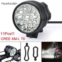 MA 14 Быстрая светодиодный светильник ing 28000LM 11 x CREE XM-L T6 светодиодный 8x18650 велосипедный светильник водонепроницаемая лампа