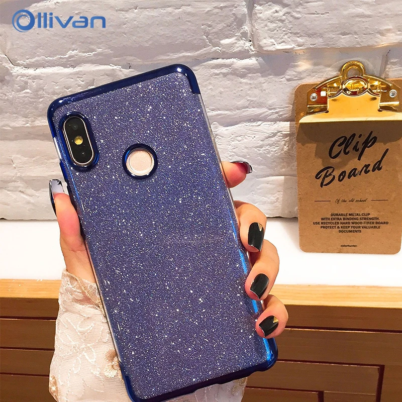 Для RedMi Note 7 покрытие Блестящий сверкающий мягкий чехол для телефона XiaoMi 5 6 Pro