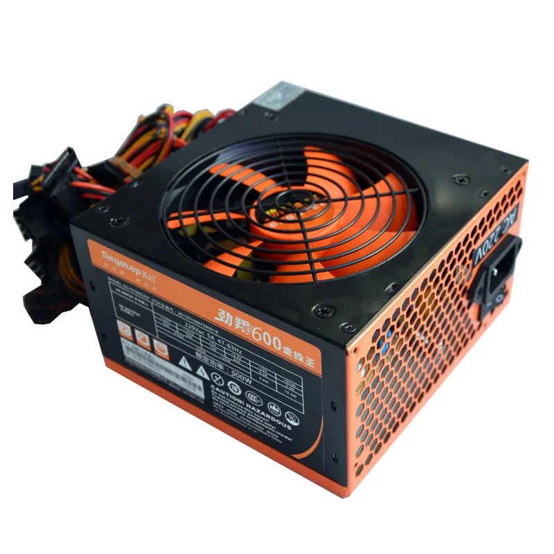 Desktop Power 500W Power Supply 90 264V Main Computer Chassis With 12cm