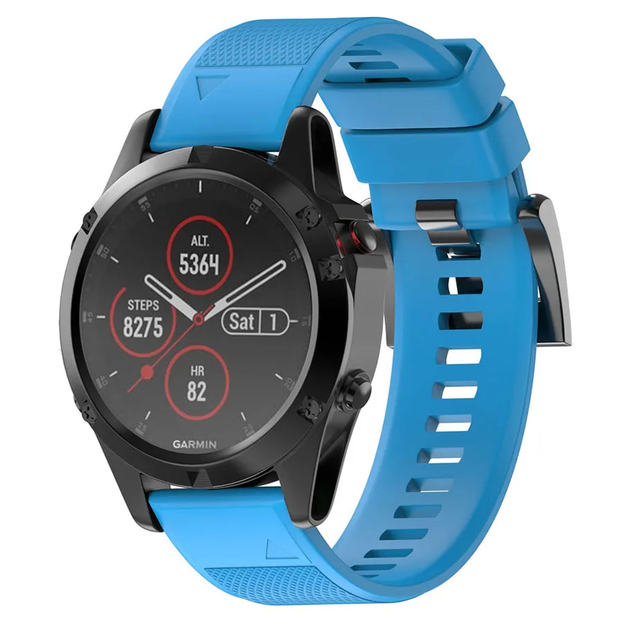 22 26 мм Quick Release EasyFit силиконовый ремешок для часов Ремешок для Garmin Fenix 5X5 5 Plus 3 3HR S60 D2 Mk1 Tactix Bravo ремешок для часов