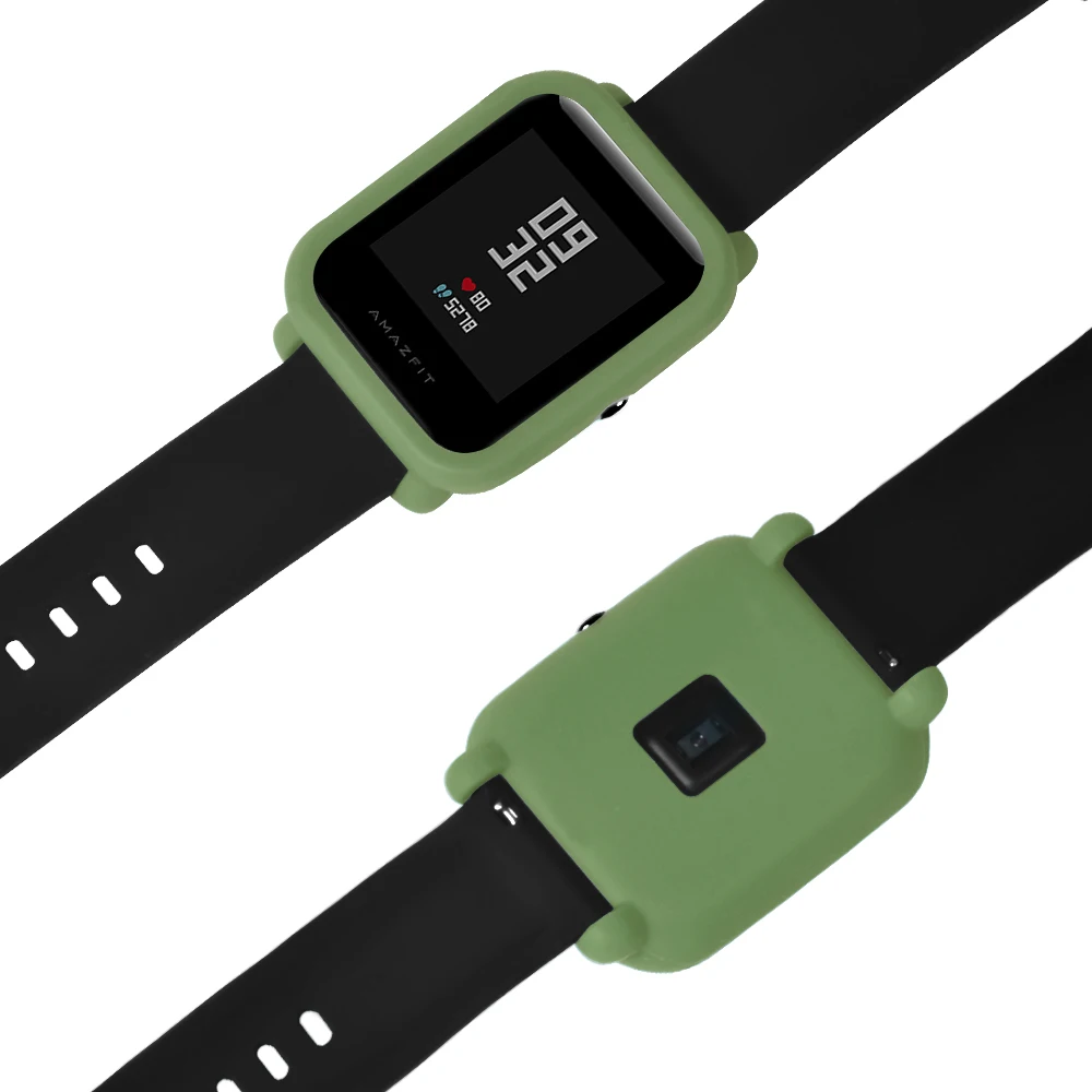 Силиконовый чехол для часов Xiaomi Huami Amazfit Bip BIT PACE Lite Youth, цветной сменный полный защитный чехол для amazfit bip