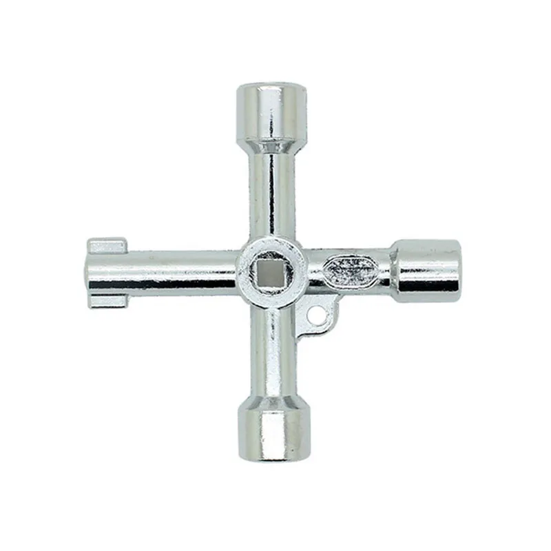 4 в 1 Многофункциональный Крест ключ Мини Универсальный Крест ключ сплав перекрестный переключатель гаечный ключ для электрических дверей и окон ручные инструменты - Цвет: Белый