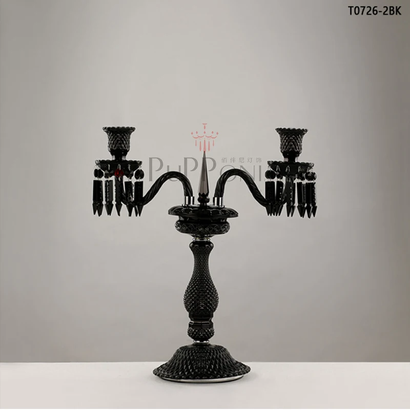 Black Crystal Candelabra Wedding Decoration Candelabra Centerpiecein