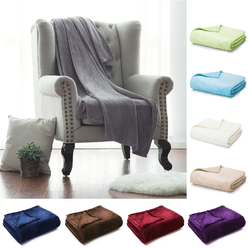 Billige Naturelife Weiche Decke Warme Korallen Decken Reise Flanell Sofa Einfarbig Fleece Decken Für Bett Warme Cobertor