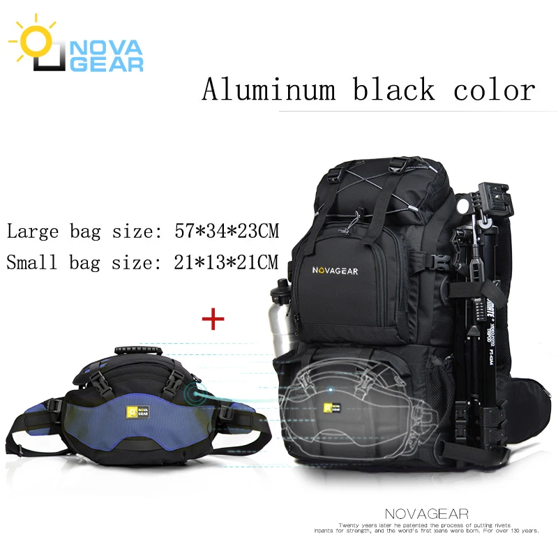 

NOVAGEAR 80302 Photo Bag Camera Backpack Universal Large Capacity Travel Camera Backpack For Canon/Nikon Digital Camera