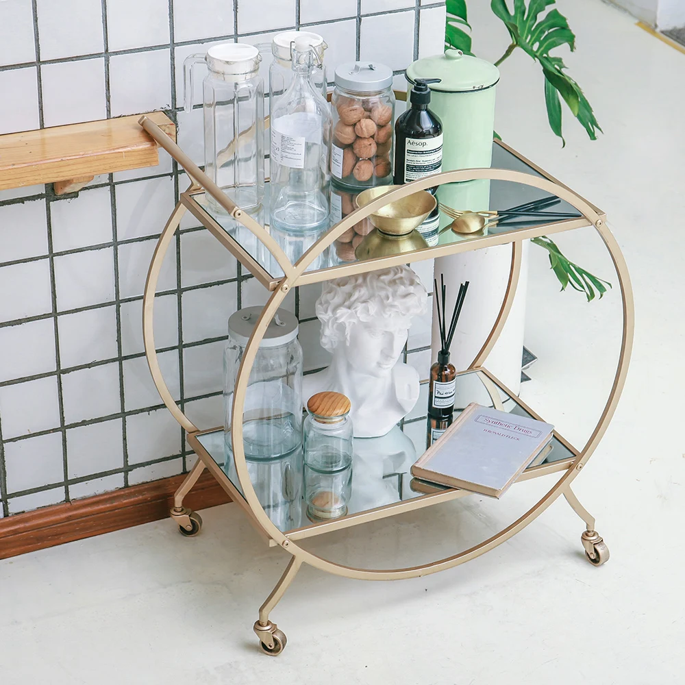 Louis Fashion Kitchen IslandsTrolleys Nordic Family Mobile обеденный автомобиль многофункциональный снэк