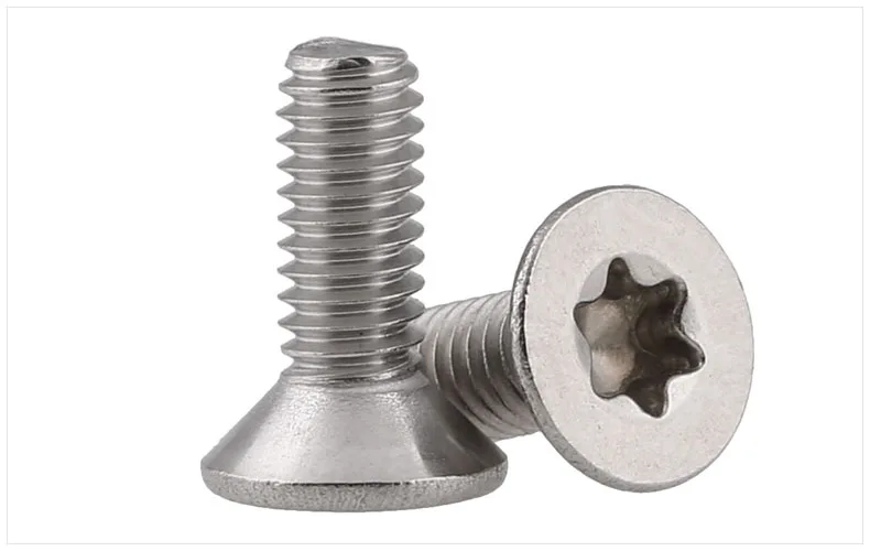 

GB2673 304 six-lobe screws Anti-theft screws M2 M2.5 M3 M4 screws flat head no plum blossom Column core blots