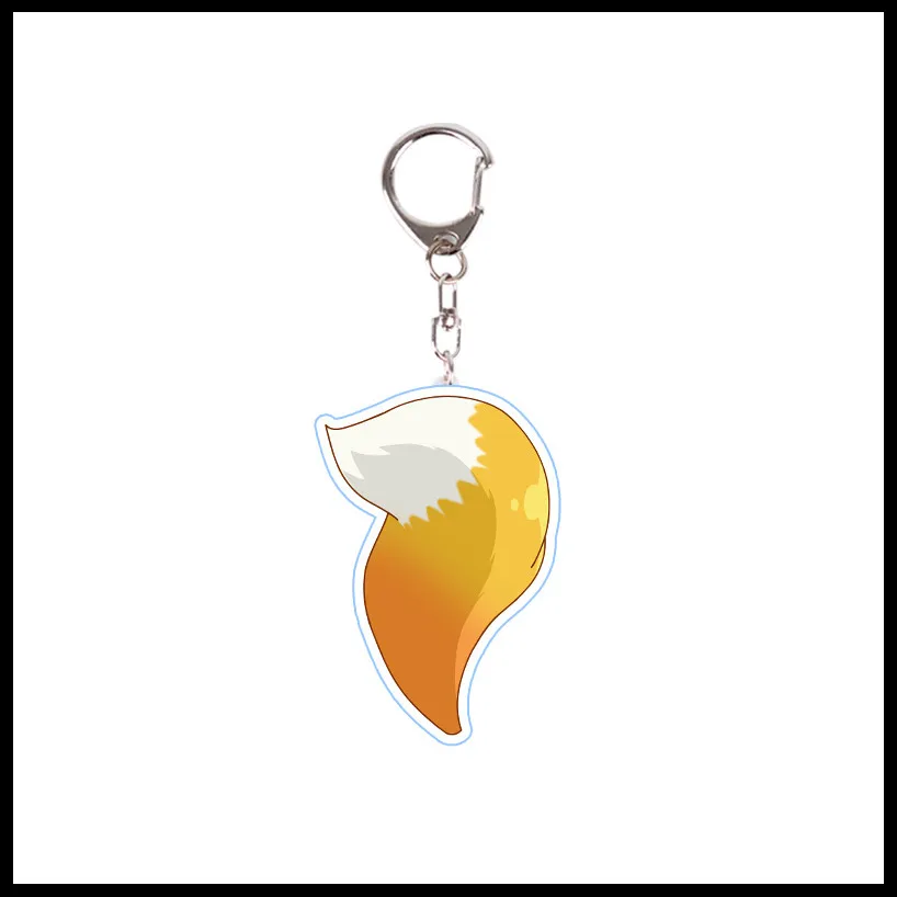 Аниме брелок Sewayaki kitsune no senko-san fox miss двусторонний брелок для ключей косплей мультфильм взрослые дети унисекс брелок кулон