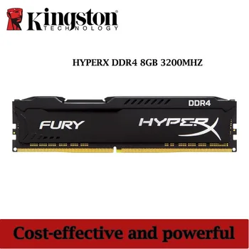 

Kingston Hyperx Fury 1PCS RAM DDR4 3200MHz 8GB Black For Desktop Computer Gaming Memory Stick DIMM Dropshipping High Speed RAMS