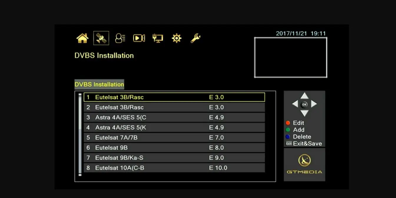 5 шт./лот GTMedia V9 супер полный DVB-S2 спутниковый ресивер Обновление от V8 NOVA декодер поддержка H.265 встроенный WiFi