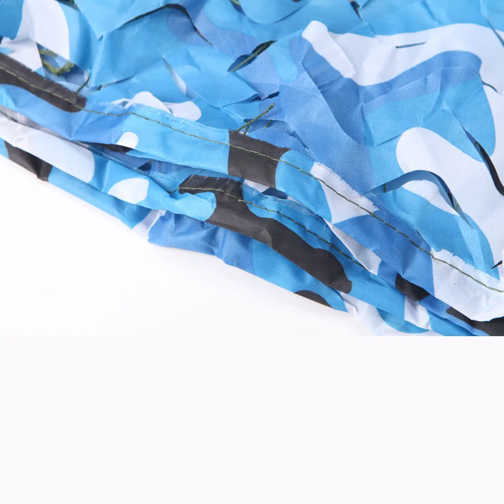 4 m * 4 m البحر الأزرق الصيد العسكرية التمويه صافي السماء كامو شبكية التخييم الشمس ShelterTent الظل الشمس المأوى