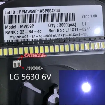 

500pcs For LG LED LCD Backlight TV Application Middle Power LED LED Backlight 1W 6V 5630 Cool white LED LCD TV Backlight