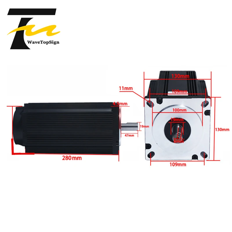 US $203.82 2 Phase NEMA52 Stepper Motor 130BYG350D 24283550NM Driver 3ND2283 Input Voltage VAC220V