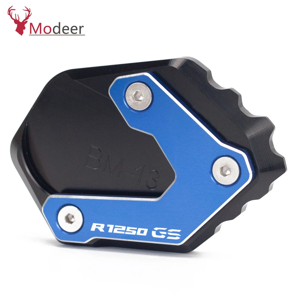 Accessories Motorcycle Kickstand Side Stand Extension Pad Plate Cover For BMW R1250GS R 1250GS R1250 GS R 1250 GS 2018-2019 (4)