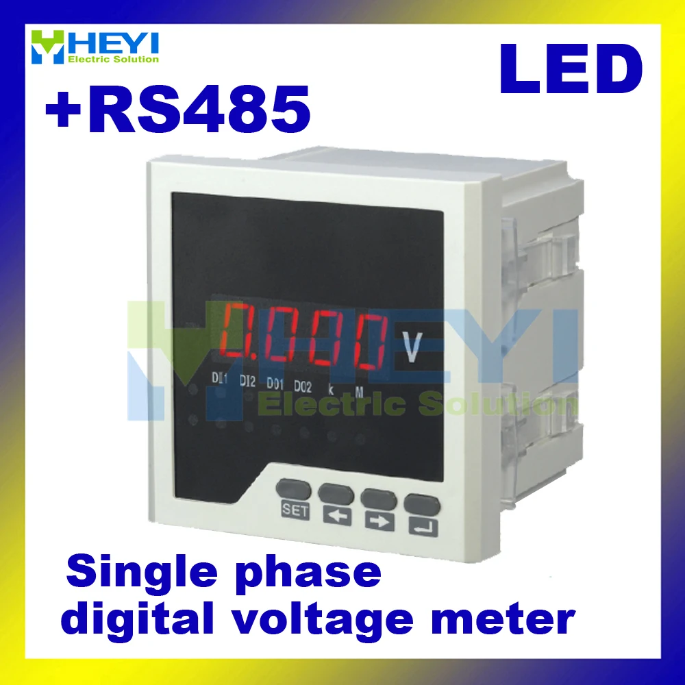 

Various Size LED Single phase volt meter HY-AV digital panel meter Class 0.5 Ac/Dc digital voltmeter with RS485 communication