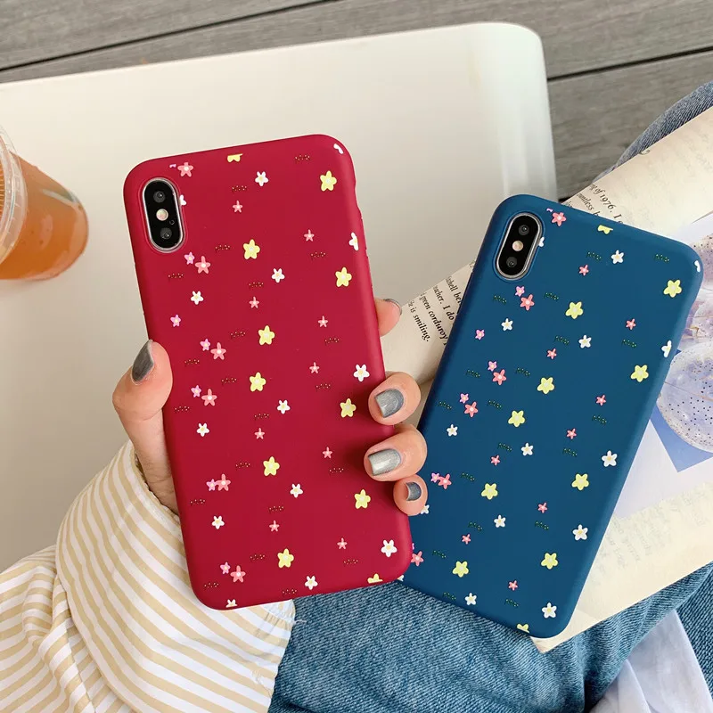 fashion red\blue tpu stars flowers full package panda cactus For iphone X XS XR 6 7 8 for 6s plus Cartoon soft case |