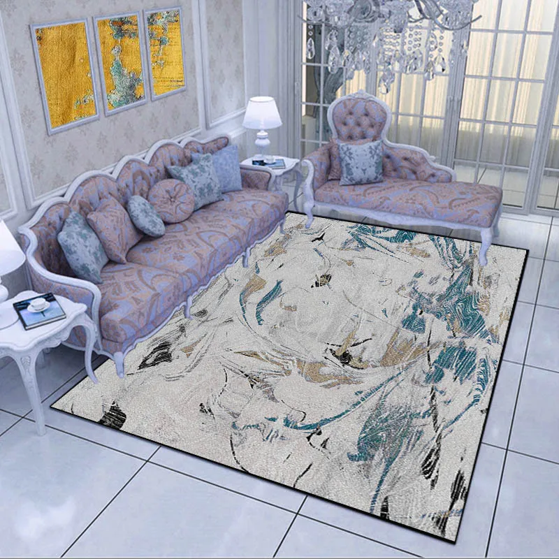 Абстрактный художественный красочный решетчатый ковер для гостиной, спальни, противоскользящий напольный коврик, модный ковер для кухни - Цвет: 01