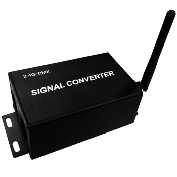 

2.4G DMX Signal Converter (transmit receive) Controller dimmer;DC12~24V input, support channel: 512; Wireless frequency:2.4GHz