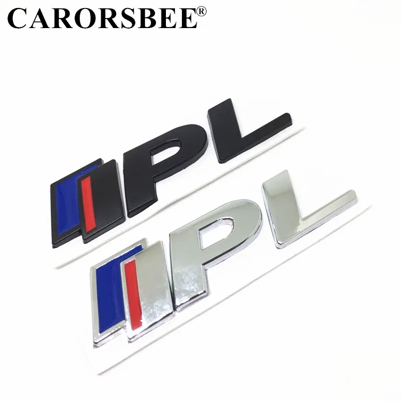 

IPL PL Logo 3D Metal Car sticker Chrome Badge Trunk Emblem Decal Auto Accessories for Infiniti Q50 Q50L Q30 Q70 G25 QX70 S 3.7