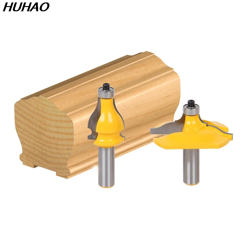 

2pcs/set Bit Handrail Router Bit Set - 1/2" Shank