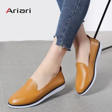 Женские балетки на плоской подошве; женские мокасины из натуральной кожи без застежки; Повседневная обувь; женские летние лоферы