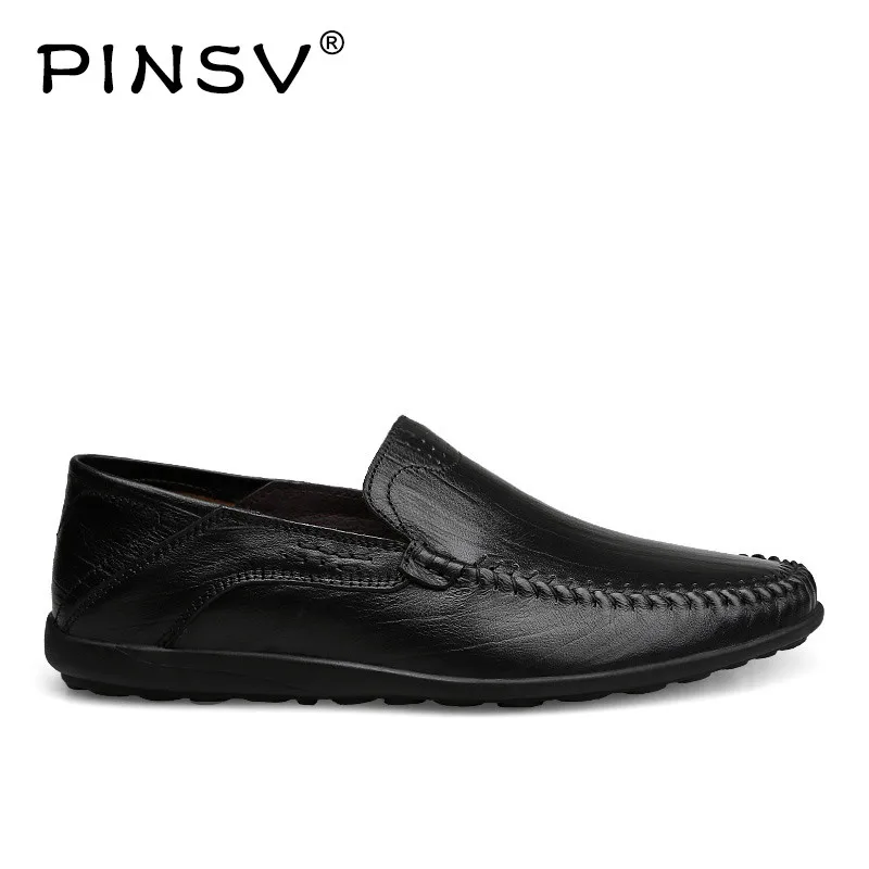 flat leather shoes for men