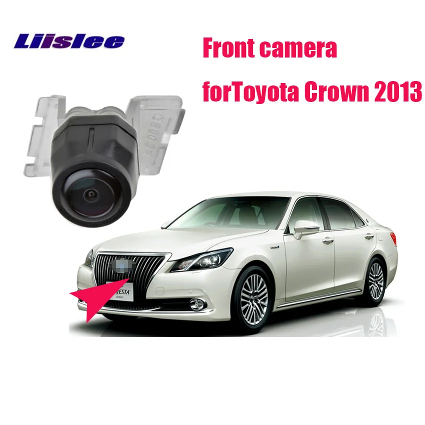 

LiisLee Parking Accessories Logo Car Front Camera For TOYOTA CROWN 2013 waterproof high quality CCD HD