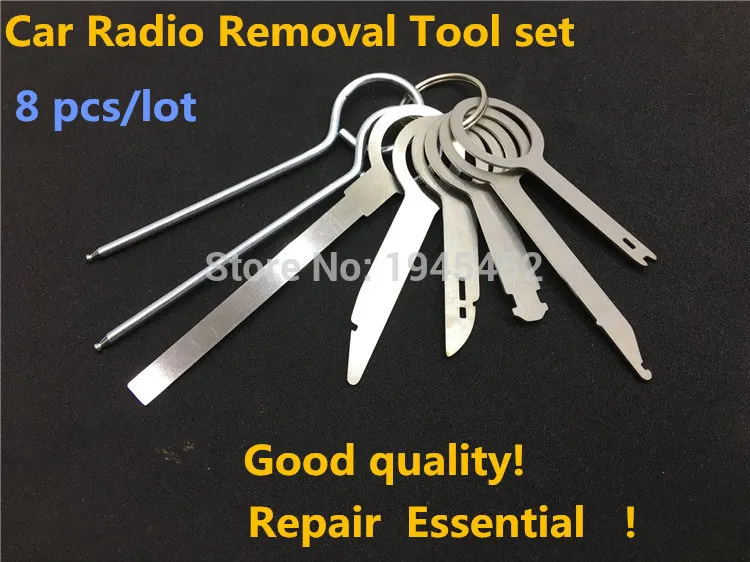 

8 Pcs Radio Removal Tool Keys for Volkswagen / for Audi, Car DVD CD Host Removal Tool Key, Repair Tool
