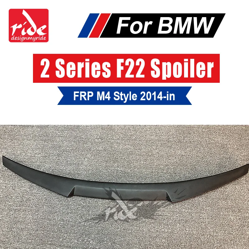 

High-quality M4 Style For BMW F22 Spoiler FRP Black Rear Spoiler 2-Series F22 Coupe & F23 Convertible 220i 228i 235i 2014-2018