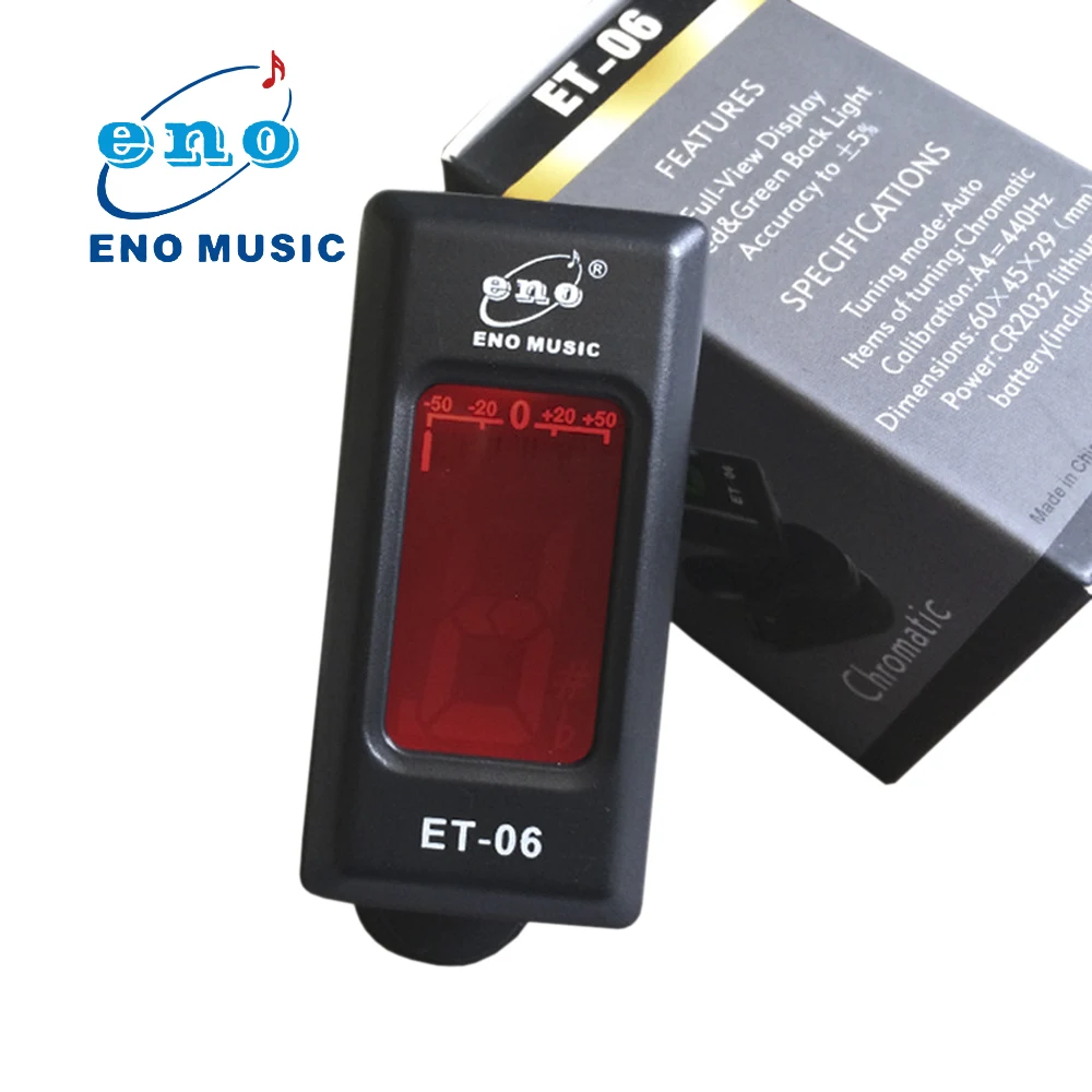 ENO ET 06G Portable 360 Degree Mini Rotatable LCD Guitar Tuner