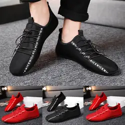 Повседневная обувь мужские спортивные кроссовки Для мужчин летняя детская одежда корейские парусиновые; Узкие туфли; женские мокасины без