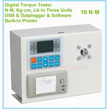 DTM-10P 10N. M промышленный цифровой измеритель крутящего момента 10N. M/102.1Kg.cm/88.7lb с тремя измерительными единицами и встроенным принтером