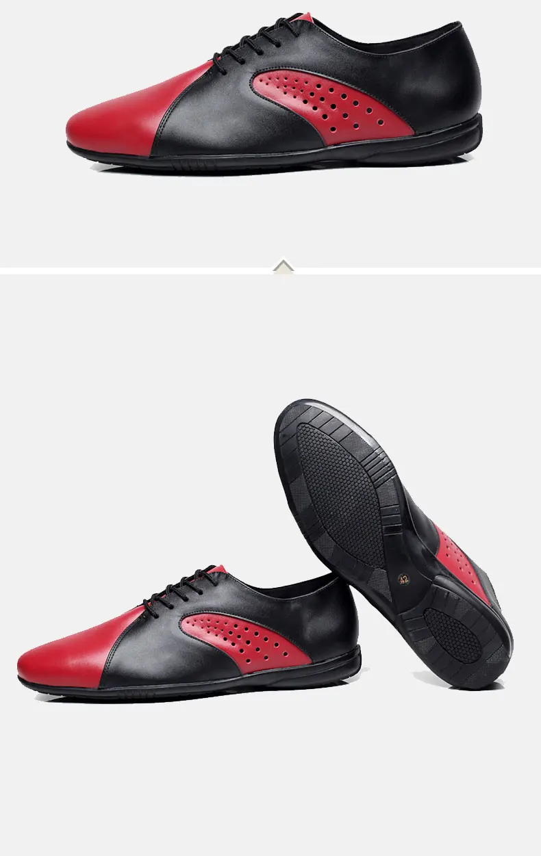 20161228_181359_096Professional Dancing Shoes Adult Sports Brand Men Modern Genuine Leather Latin shoes Leather Soles Durable Social Sneakers 9020