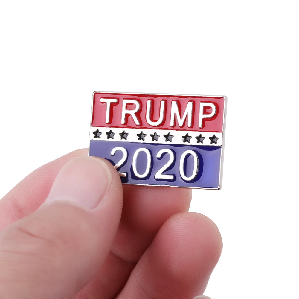 1 шт. новая популярная уникальная брошь с изображением Трампа 2020 булавка